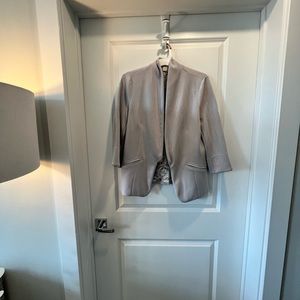 Skies Are Blue Light Grey Blazer (L)